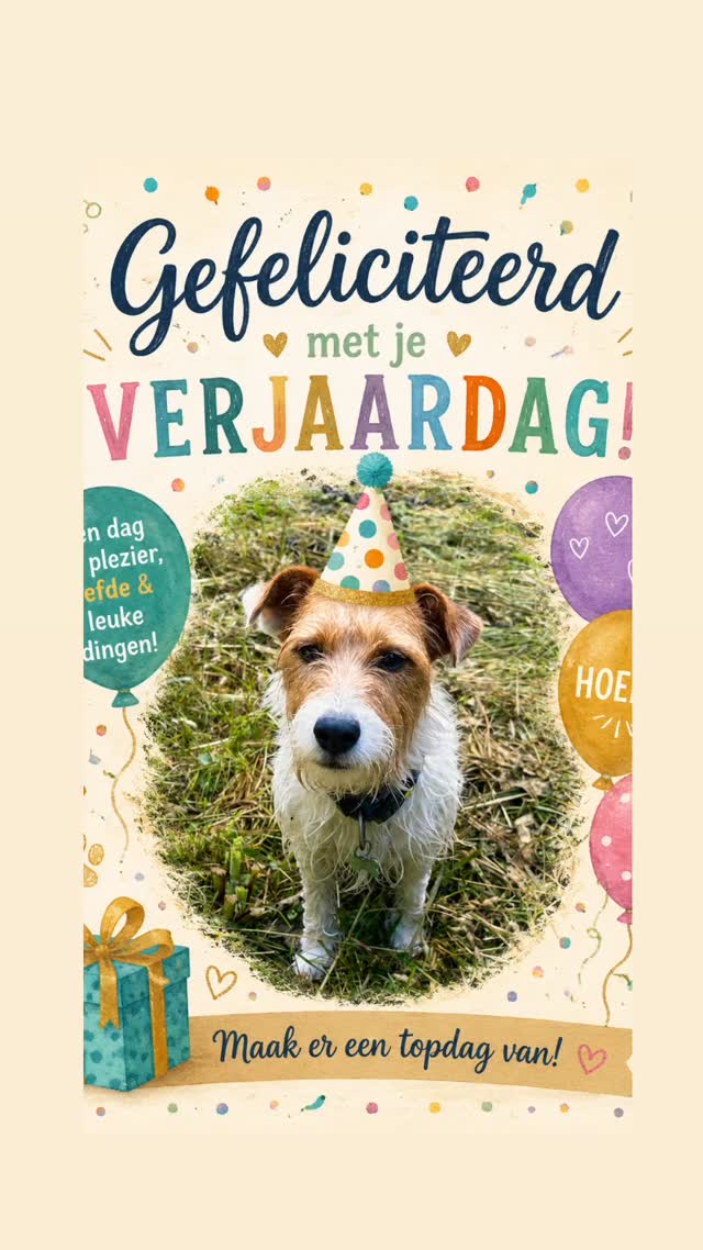 🥳 Hieperdepiep, alweer een jarige vandaag! Chester is 2 jaar geworden en deelt zijn uitlaat vrienden wat lekkers uit 🥳🥳🐕