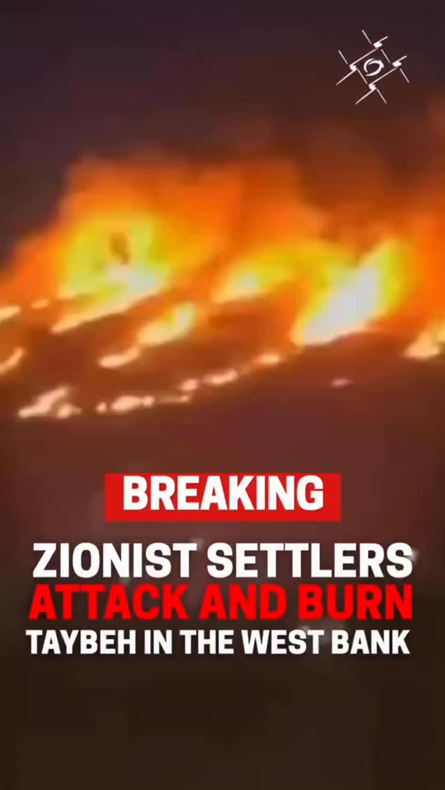 Repost @palestinianyouthmovement
Zionist settlers are torching fields and opening fire on Palestinians in the West Bank village of Taybeh. Residents observed settlers hurling Molotov cocktails and attempting to set the village's gas station ablaze.
The Palestinian community of #Taybeh is the oldest living #Christian community in the world. The fires are threatening homes throughout the village and spreading in close proximity to the 5th century #Church of St. George.
The destruction of Palestinian villages like Taybeh is made possible by the material support and diplomatic cover of the United States, #Canada and #Europe, from which Zionists immigrate to become settlers in the West Bank.
Hands off Taybeh, hands off the West Bank. Full arms embargo now.