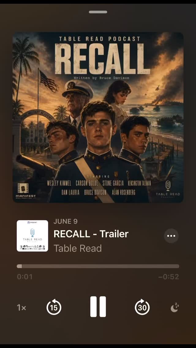 Coming soon: RECALL 🫡 🪖 In 1961 Miami, a bright new cadet enters a dying military academy where abandoned boys play soldier under broken men, until a Cuban refugee, a Brooklyn hustler, and a drunken Navy hero pull him into a secret war that turns schoolboy rebellion into the blood price of the Bay of Pigs.