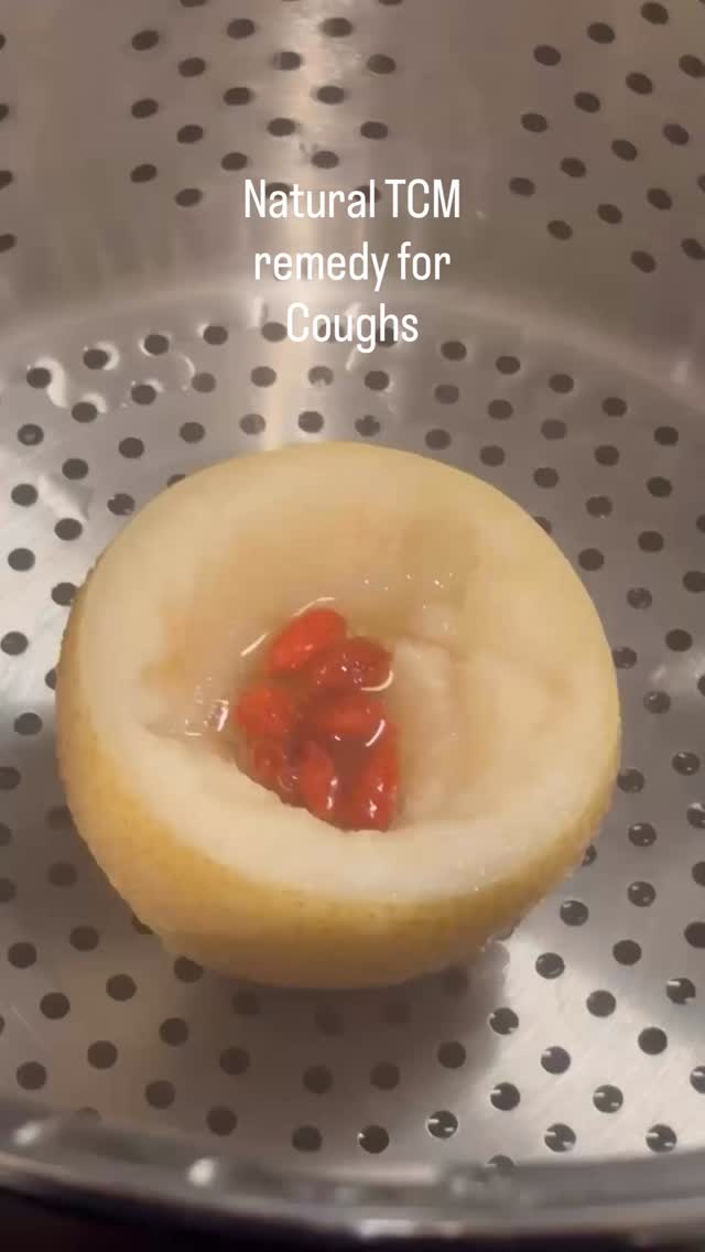 Natural Cough remedy for Autumn & Winter which is also very delicious.
Steamed asian pears with goji berries and honey to relieve stubborn and persistent dry coughs.
TCM Recipe for dry cough.
1. Cut the top off the pear.
2. Take out the centre of the pear.
3. Add a few goji berries
4. Drizzle in some honey
5. Place in a steamer
6. Cover until soft to eat.
Why this Chinese Medicine recipe is good for coughs? When we have a persistent dry or irritating cough, often during the dryer seasons of Autumn and winter we need to nourish our Lung Yin.
Asian pears are considered cooling and hydrating, believed to clear heat, moisten the lungs, and stop stubborn coughs. Together Goji berries and honey moisten lung yin.
Perfect for cold and flu season. I will post one that is good for a phlegmy cough next so follow along.
Save this and follow along for more TCM teas and recipes that are good for you.
.
.
.
.
Glow Acupuncture & Chinese Medicine, 106 Canterbury Rd Middle Park 3206 VIC