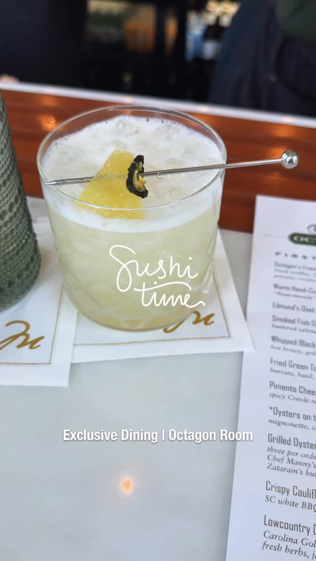 🍣✨ One of the best date nights in the Lowcountry? This hidden gem at Montage Palmetto Bluff.
Once a month, the talented sushi chef Shin, makes a special appearance at the Octagon for an unforgettable dining experience. From beautifully crafted sushi to creative cocktails at the bar, every detail was incredible.
The atmosphere is intimate, the food is next level, and it’s the perfect excuse for a special night out. ❤️
Trust me, if you get the chance to snag a reservation, do it. We left already talking about when we can come back.
Who’s adding this to their date night list? 👇
📍 Montage Palmetto Bluff