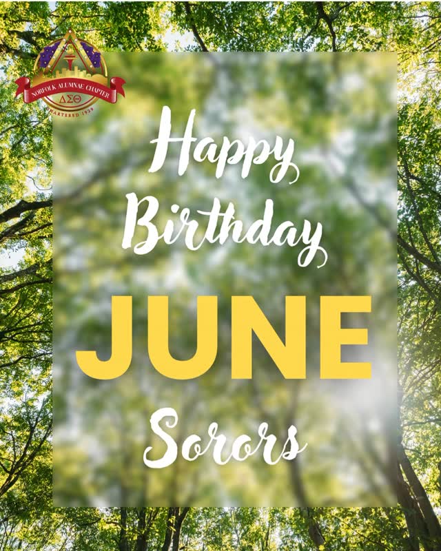 🎉🌞 Norfolk Alumnae wishes all Sorors born in June a very Happy Birthday! 🌞🎉
Summer was lucky to get you! May your special day and the year ahead be filled with exciting adventures, warm sunshine, abundant joy, and everything you love most. May this new chapter bring countless reasons to celebrate and create beautiful memories.
Enjoy your month, June Sorors—you deserve it! 💐❤️✨
#HappyBirthday #JuneBirthdays #NACDST1929 #Sisterhood