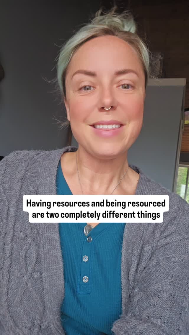 Having resources and being resourced are two completely different things. 🤍
You may have the means, the access, the options. That's external. But being fully resourced is internal: your body, your biology, your nervous system, and your own hard-won answers all working for you instead of against you.
It's the moment you stop outsourcing your health to the next expert and become the quiet authority on yourself. No more chasing. No more guessing. Just a deep, settled trust in your own design — and the map to back it up.
That's the destination of this work. I call it fully resourced.
If that's the version of you you're ready to meet, tell me below.