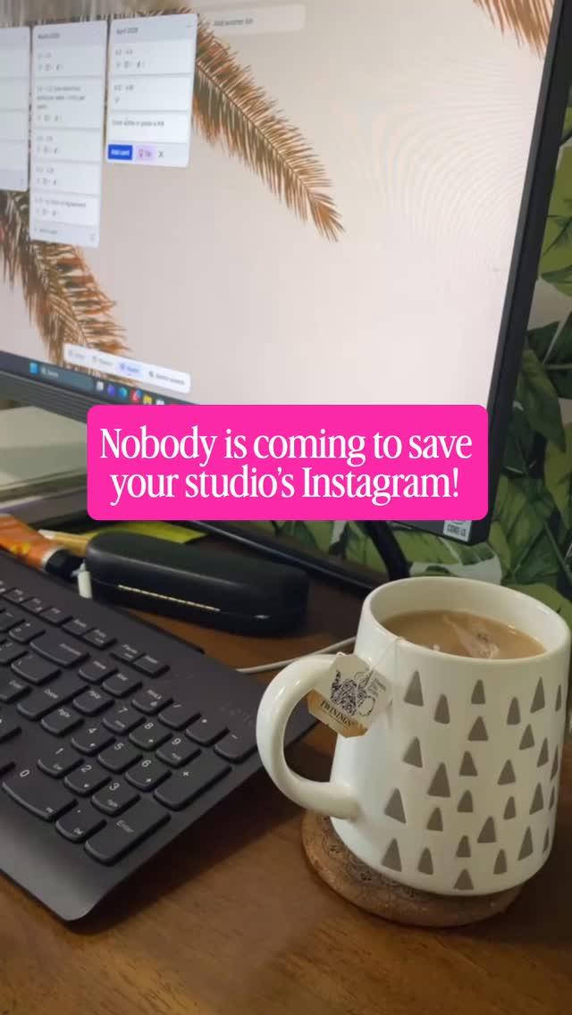 Nobody is coming to save your studio’s Instagram 🫖
You already know it’s true!
Not the algorithm. Not your most creative teacher. Not your director’s kid who’s “really good with social media.”
What actually works is simpler than you think…
But it has to be built for your studio, not borrowed from someone else’s 💥
The studios that are growing online and becoming the go-to in their area, aren’t doing more, they’re doing it differently. That’s the whole thing!
What feels hardest right now? Drop your answer in the poll 👇🏻
