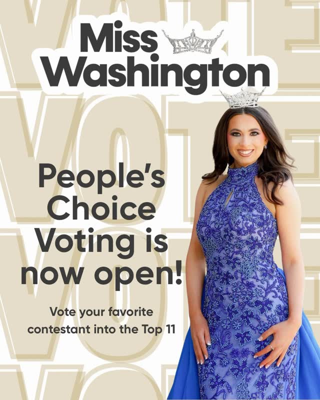 Who will join our Top 11 in the semi finals for Miss Washington’s Teen and Miss Washington 2026? Vote for your favorite contestant to move them forward! One $1 equals one vote so vote early and vote often! Teen and Miss links are in our profile! #peopleschoice #whowillshebe #missamerica #misswashington