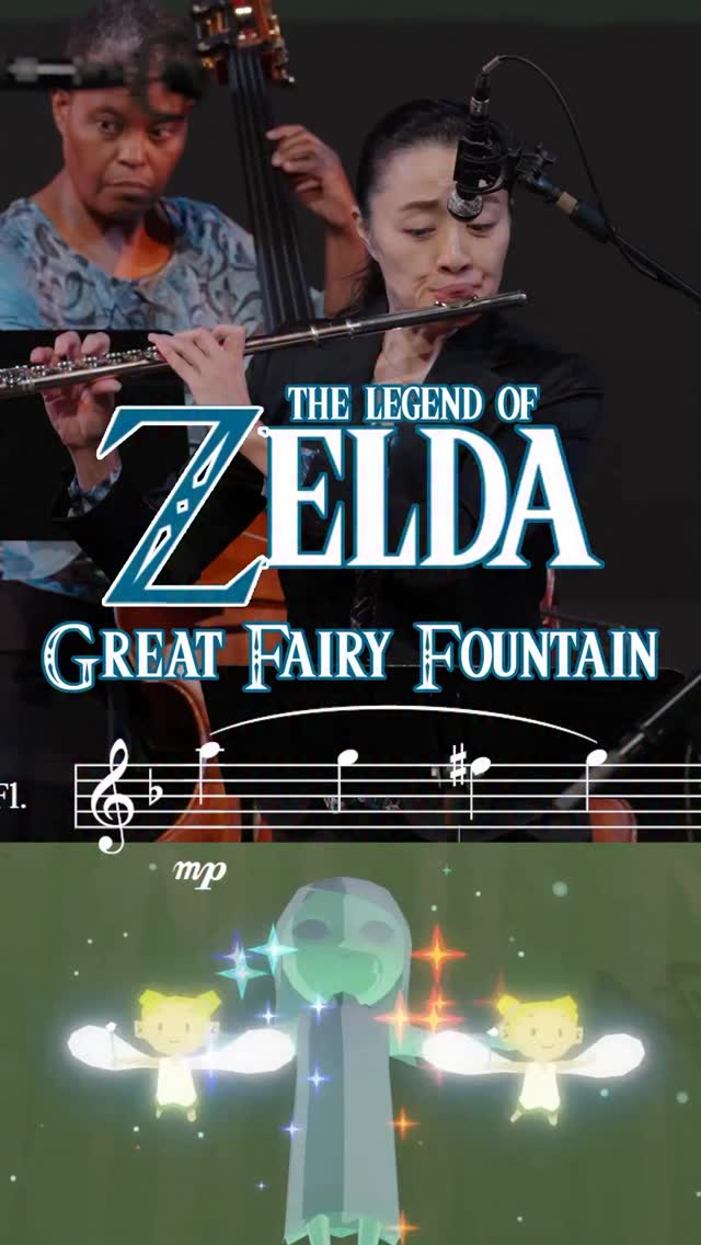 Weâre keeping the Zelda train rolling! â¨
You know we canât stay away from Hyrule for long, so weâre back with one of the most beloved themes in the entire series: âGreat Fairy Fountain.â Originally composed by Koji Kondo, this little melody has appeared in nearly every Zelda game since A Link to the Past and we hope to hear it in many more Zelda releases!Â
This lush arrangement by @rachel_jeeyoung utilizes the full Good Beats ensemble with flute, strings, piano, drum set, as well as a full saxophone quartet (soprano, alto, tenor, and baritone!) A big thank you to @projectfusionsq for joining us!
What Zelda track do you want to hear next? Drop it in the comments below! đ
#LegendOfZelda #videogamemusic #flute