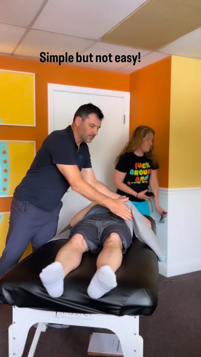 Next live class
🗓 August 1–2
FlowStretch Decompress Level 2 — Advanced Decompression Weekend
📍 Escondido, CA
Learn to decompress the spine and hips using decompression techniques, decompression stretching, and long-lever fascial stretching
Simple in appearance, but not easy to master. There’s a lot of nuance within this movement.
Notice how it creates a nice dissociation between the pelvis and the spine while encouraging internal and external rotation of the femur. This helps restore movement options throughout the lumbopelvic-hip complex and can significantly enhance the effects of stretch therapy and myofascial work.
The rhythmic, repetitive nature of the technique also promotes a parasympathetic response, helping the nervous system relax and allowing tissues to become more receptive to change
#massagetherapy #sportsmassage #stretchtherapy #myotherapy #sportstherapy