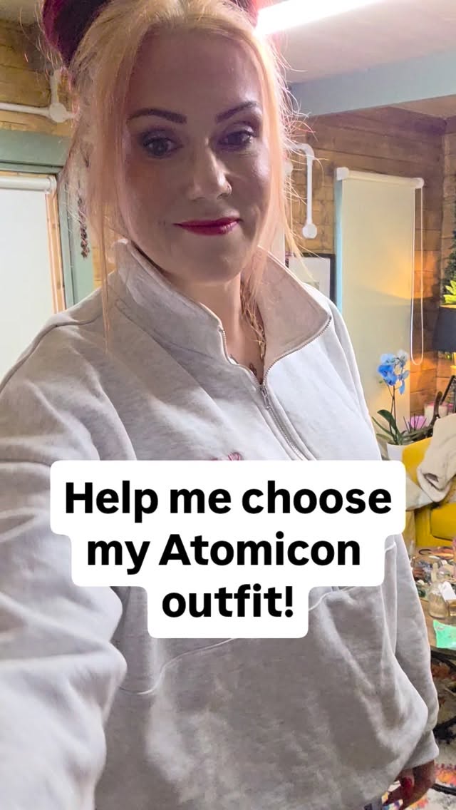 Help me choose my Atomicon outfit!
Pop a number in the comments!
I CANNOT wait to see you all...who's coming for hugs?!
I'm in for ALL the meetups on Monday including speaking at Spicy Con for @thespicybraincollective and also speaking at the main event on stage with my gorgeous friend @natashahamilton and the incredible @tamu.thomas
πππ
@andrewandpete I hope you're ready for us! Xxx