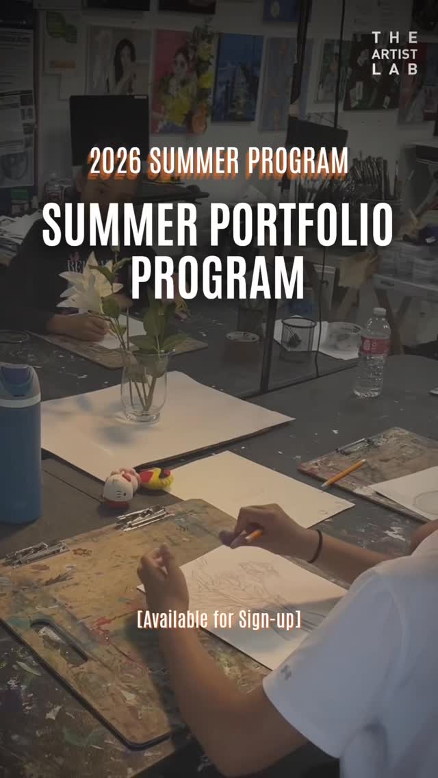 The Artist Lab offers a Summer Portfolio Program where students can strengthen their technical foundations, develop original concepts, and build a competitive portfolio aligned with OCSA’s artistic standards.
In class, they will be doing guided studio practice, receive project-based assignments, and refined their art based on personalized critiques.
Sign up is still available through our website!
#ArtPortfolio #TheArtistLab #PortfolioPrep #OCSAapplication #Irvine FineArts