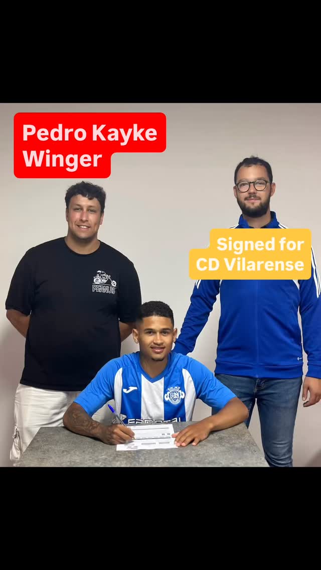 Pedro Kayke ⭐️extremo assina pelo @cd_vilarense e vai com toda a força. 🐺#movingforward with Wolves United Agency