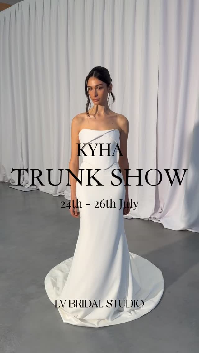 @kyhabride Chroma Trunk Show | 24th - 26th July
Get ready to experience the entire Chroma collection at @lvbridalstudio. Due to high demand, we recommend booking your appointment in advance.
Book your bridal appointment between the 24th - 26th July to try on the full collection.
See you then x