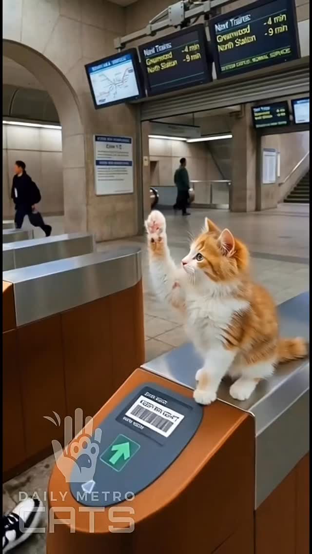 O funcionário mais fofo da estação 🐱🚇❤️
Este gatinho leva o trabalho a sério! 😄
Ninguém passa sem receber um amigável toque de pata. 🐾✋
👉 Sessão IA, finge que é real 🤖😂
👉 Marca quem apostaria errado 😂👇
🙏🏻 Não esqueça de deixar o like 👍🏻
❤️ SIGA para mais vídeos incríveis
DEIXE SEU LIKE 👍🏻👍🏻👍🏻🐱💕