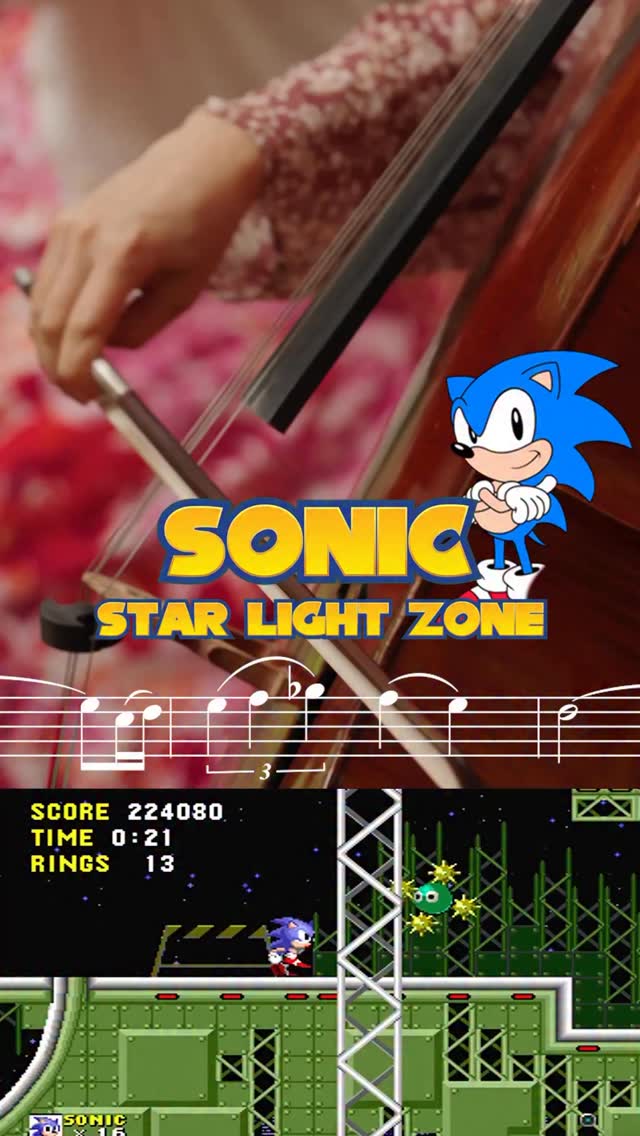 You know what they say, âShoot for the Moon. Even if you miss, youâll land among the Starlight ZonesâŚâ so beautiful đĽ˛
âStarlight Zoneâ was composed by Masato Nakamura from the band âDreams Come True,â for the original Sonic the Hedgehog release on the Sega Genesis. This always strikes us as an almost wistful track, that gains a sense of hope and forward momentum as the energy builds. Itâs a surprisingly complicated music track for a character not necessarily known for his emotional complexity. Do you have to go fast Sonic? Do you?
Anyway, the fun part: last time we played this, it was a funky electric setup with drums, keyboard, electric bass, and alto sax. This arrangement by @rachel_jeeyoung rebuilds it for violin, viola, cello and piano! Go check out the previous version (scroll down on our page) and compare the two! Let us know which version you prefer!
#SonicTheHedgehog #viola #cello