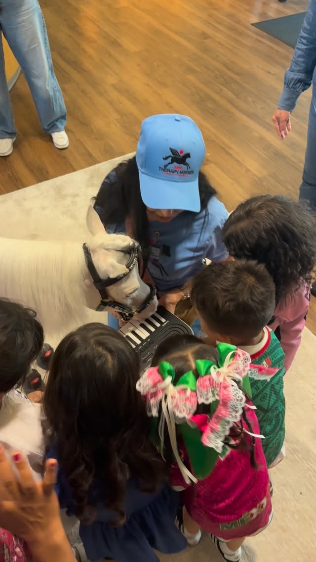 Blue Moon was blessed with the cutest little keyboard holders at West LA College Child Development Center! @westlacollege #kids #children #minitherapyhorses #wellness #horse #community #compassion #love #comfort #staff #equine @casiomusicgear @platinumperformance #childhoodeducation #inspire #kindness #animals #minihorse @equusfoundation #schools