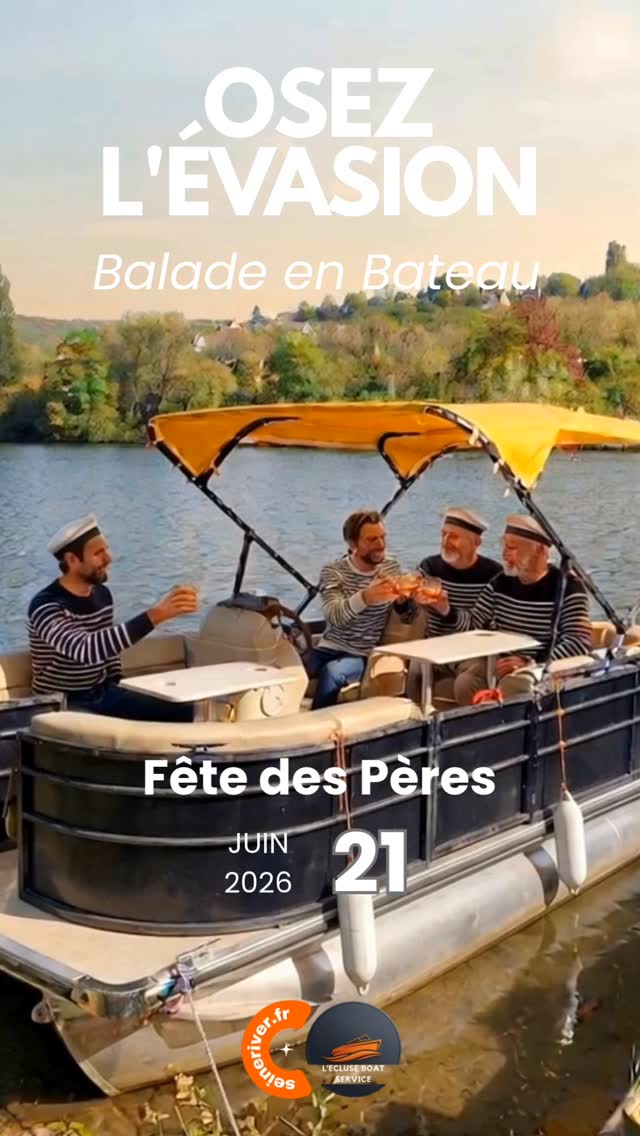 ⚓️ OSEZ L'ÉVASION POUR LA FÊTE DES PÈRES ! 🛥️
Le 21 juin 2026, offrez lui bien plus qu'un cadeau : partagez un moment unique sur l'eau ! 🥂
Embarquez pour une balade exclusive avec @SeineRiver.fr et @L'Écluse Boat Service et profitez d'un moment de pure convivialité entre proches.
📍 Départs disponibles depuis :
Vaux-Sur-Seine
Triel-Sur-Seine
Meulan-En-Yvelines
Juziers
Votre prochaine destination se cache ici... 👇
✨ Réservez dès maintenant votre skipper et votre bateau en bateau.
#fêtedespères #idéecadeau #seine