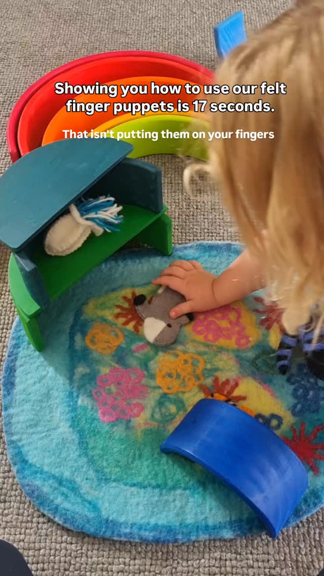 What's your child's favourite way to play?
The best thing about finger puppets is that there isn't really a right way to use them.
They become bug hunts. Storytelling props. Small world play. Characters in made-up adventures. Book companions. Pocket friends.
And most of the time they don't even make it onto fingers at all.
That's the beauty of open-ended play β¨πΏ.