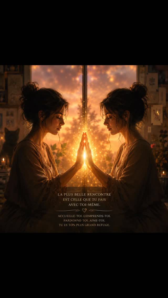 Il y a parfois deux personnes en nous.
Celle qui doute. Et celle qui avance malgré tout.
Celle qui a peur. Et celle qui ose.
Celle qui se juge sévèrement. Et celle qui commence enfin à s'aimer un peu plus.
Pendant longtemps, j'ai cru qu'il fallait devenir quelqu'un d'autre pour être à la hauteur.
Aujourd'hui, je me demande si le véritable chemin ne consiste pas simplement à faire la paix avec soi-même.
À accueillir celle que nous avons été. À faire confiance à celle que nous devenons.
Parce qu'au fond, ce ne sont pas deux personnes différentes.
C'est la même âme qui apprend à se réconcilier avec elle-même. 💛
#FaireLaPaixAvecSoi #ÉvolutionPersonnelle #Bienveillance #MessageDuJour #ChantalVitalis