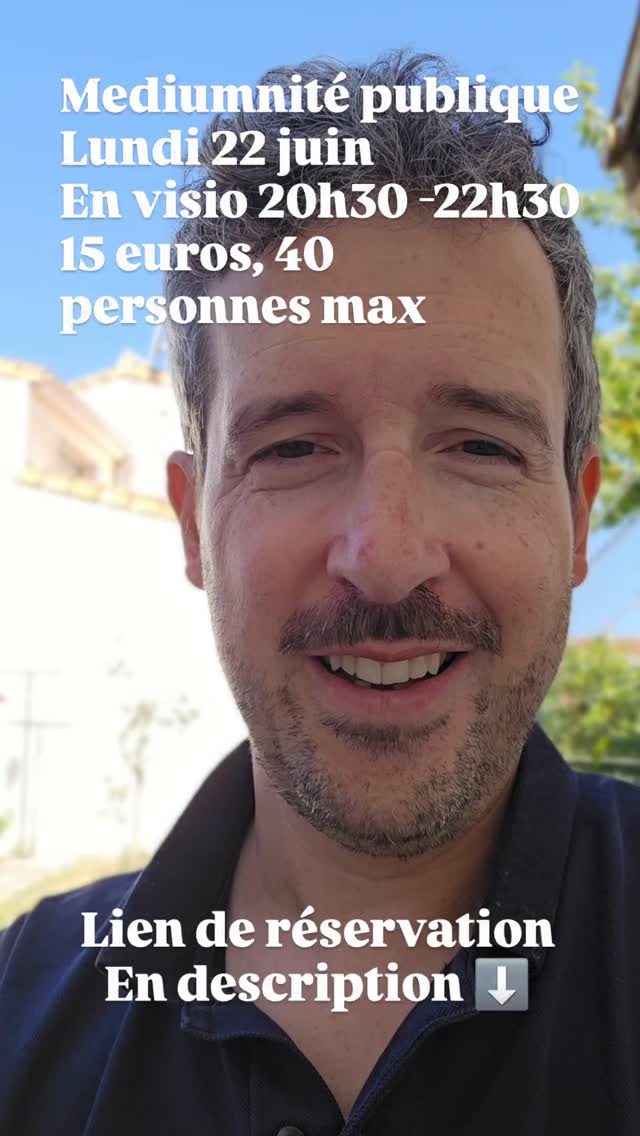 #mediumnitépublique en ma présence, une soirée forte en émotions, 40 participants maximun, 15 euros la place. En visio Zoom workplace. Voici le lien ⬇️