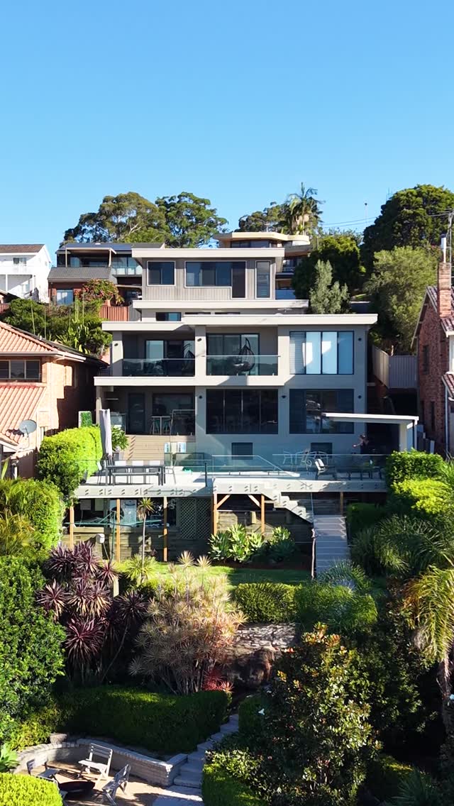 At this luxury waterfront home in Oyster Bay, the Luxe Cantilever plays a leading role creating the perfect shelter to soak in the view without the squinting!
We've enclosed the back to create a cabana feel, affording privacy from neighbours, and a more cosy feel for socialising.
This project by Life Outdoors also involved rebuilding a large deck and staircase down to the water, making the whole space feel new.
=====
Life Outdoors transform outdoor spaces across Sydney with decks, insulated pergolas and the Luxe Cantilever.