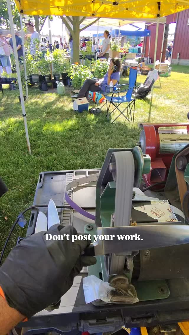 This weekend we will be at Collingswood Farmer’s Market and the Haddon Heights Farmer’s market. Come check us out and get your knives and tools sharpened.