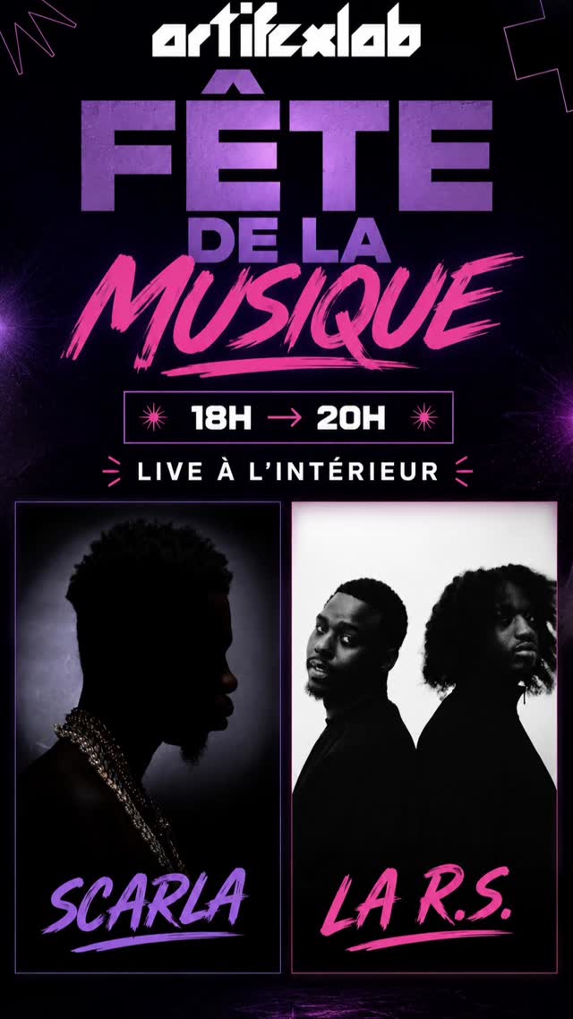 ☀️🎶 FÊTE DE LA MUSIQUE CHEZ ARTIFEX LAB 🎶☀️
On commence tôt cette année !
Dès 14h, installez-vous à l'ombre, profitez de la climatisation, d'un verre frais et d'une sélection de DJ sets chill pour accompagner l'après-midi.
À partir de 18h, place au live avec Scarla et La R.S.
Puis dès 20h30, la température monte avec les DJ sets, le VJing et qui feront vibrer le lieu jusqu'à 1h du matin.
📍 Artifex Lab — 10 rue la Vacquerie, Paris 11
🗓️ Dimanche 21 juin
🌞 14h → 18h : DJ sets chill, terrasse & fraîcheur
🎤 18h → 20h : Live • Scarla & La R.S.
🎧 20h30 → 1h : DJ sets, VJing & block party
🍻 Bar sur place
❄️ Climatisation toute la journée
🎟️ Entrée libre
Que vous veniez pour chiller l'après-midi, découvrir les lives ou danser jusqu'au bout de la nuit, passez célébrer la musique avec nous.