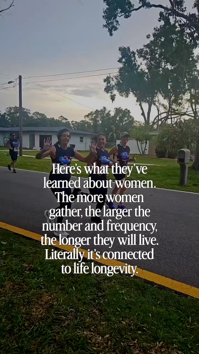 Women are wired for connection. â¤ď¸
Research continues to show that strong social connections are linked to longer lifespans, better mental health, lower stress levels, and improved overall well-being.
So if you're looking for one more reason to grab coffee, take a walk, join a workout class, or spend time with your girlfriendsâthis is it.
The laughter, conversations, support, and sense of community aren't just good for your soul... they may help you live longer.
Strong women build strong communities. And community is one of the greatest forms of longevity. â¤ď¸
Join the BEST COMMUNITY in Tampa! Dm us now
#womenshealth #fitness #MondayMotivation #Longevity #happy