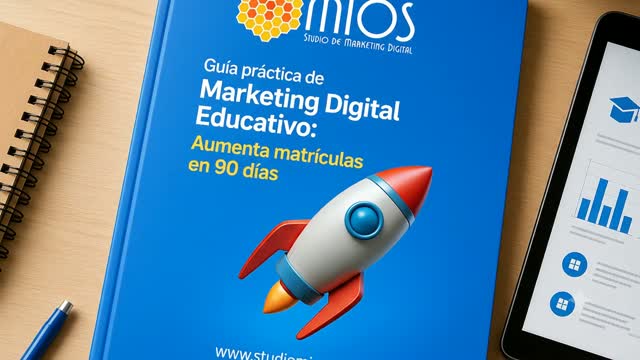 ¿Tu institución educativa tiene un excelente nivel académico, pero el proceso de admisiones sigue dependiendo de la suerte o del "boca a boca"?
Cada año, rellenar las aulas se vuelve un reto más competitivo. Los padres de familia ya no buscan colegios en folletos físicos; están en Google, Facebook e Instagram. Si tu institución no aparece ante ellos con una oferta clara y un sistema de respuesta rápida, simplemente elegirán otra opción.
Esta Guía Práctica no contiene teoría aburrida. Es el manual operativo exacto que utilizamos en Studio MIOS para estructurar un embudo de captación digital que funcione en piloto automático, eliminando la fricción y atrayendo a las familias correctas en un ciclo de 90 días.
Guía Práctica: Marketing Digital Educativo, Aumenta tus Matrículas en 90 días
El plan paso a paso diseñado exclusivamente para Colegios, Preescolares, Institutos y Academias.
Visita www.studiomios.com y consulta la tienda de marketing