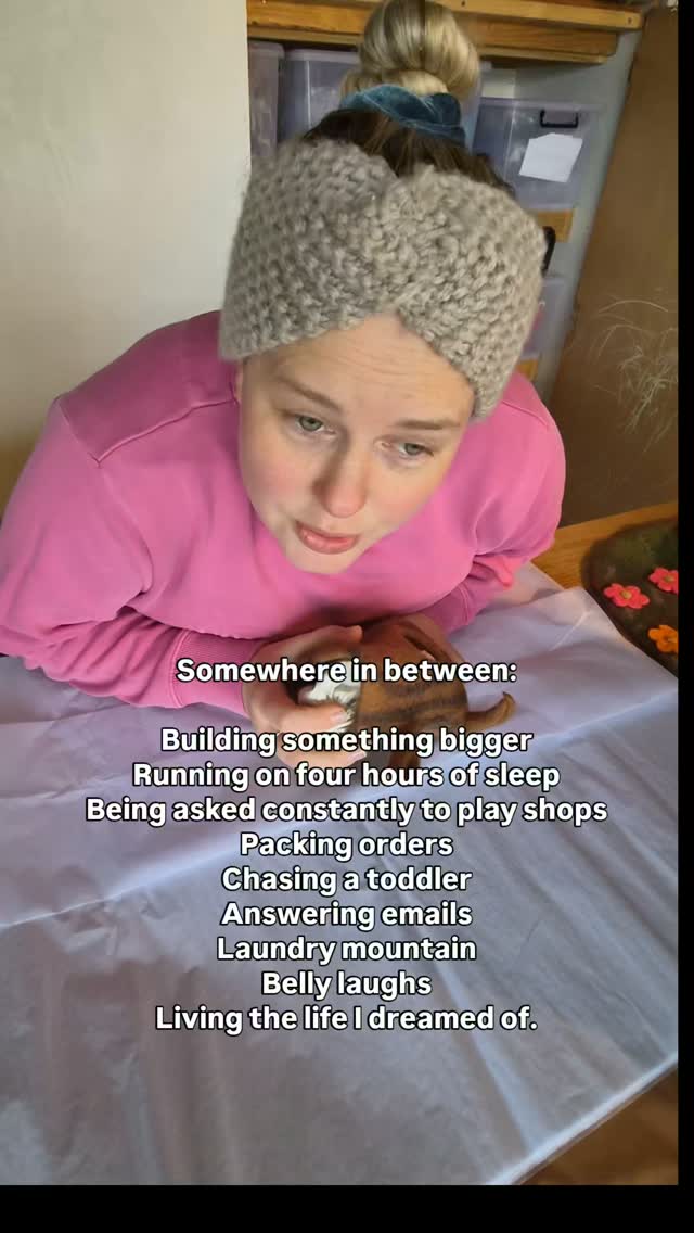 Every time you choose one of my handmade finger puppetd, you're supporting more than a small business.
You're supporting slow mornings, visits to the park, new ideas scribbled during nap time, and a mum who's creating a business around the kind of childhood she believes in.
Thank you for being part of it.
