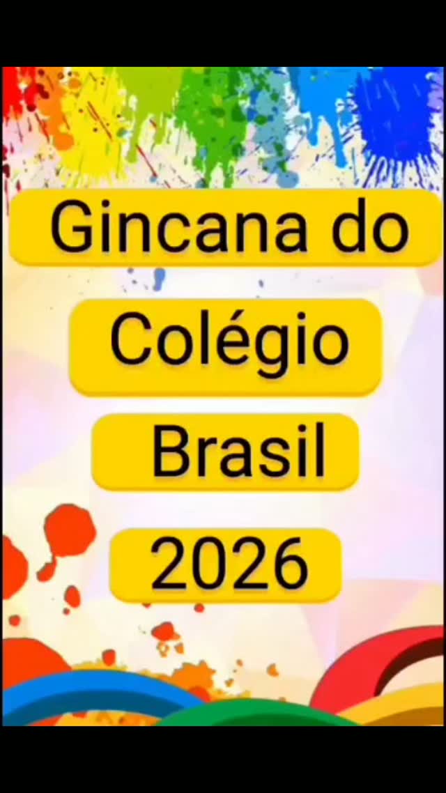 Obrigada a todos os alunos e responsáveis que participaram de forma direta ou indireta de nossa gincana, foram momentos marcantes de união, alegria e criatividade.❤️🎉