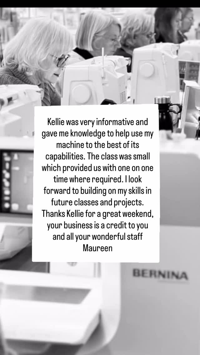 I am so proud of what we do and my incredible little team that supports me to provide you with the very best Bernina sales and after sales service possible. This is what we are passionate about. This is our niche and I am so excited about all that we have to offer you right now and into the future … because we have got a lot more planned for you all!
Hold onto your seats!
#cuttingcloth #patchwork #berninaaustralia #bernina #madetocreate