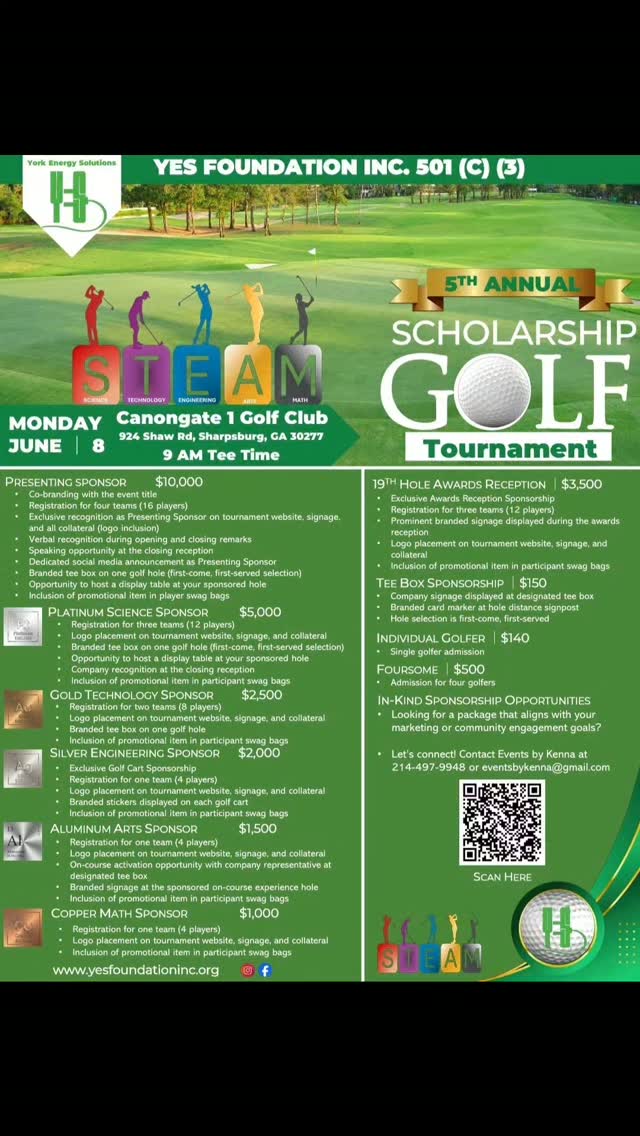 We are thrilled to announce that our 5th Annual Golf Scholarship Tournament was a tremendous success! None of this would have been possible without the unwavering support of our incredible community. Thank you for continuing to show up for The YES Foundation and for the students whose futures depend on it.