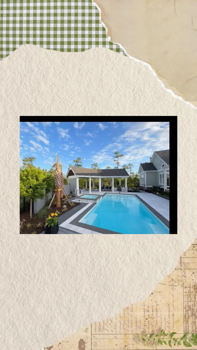Saint James, NC Outdoor Oasis #outdoorliving
#design #coastal #poolvibes #
