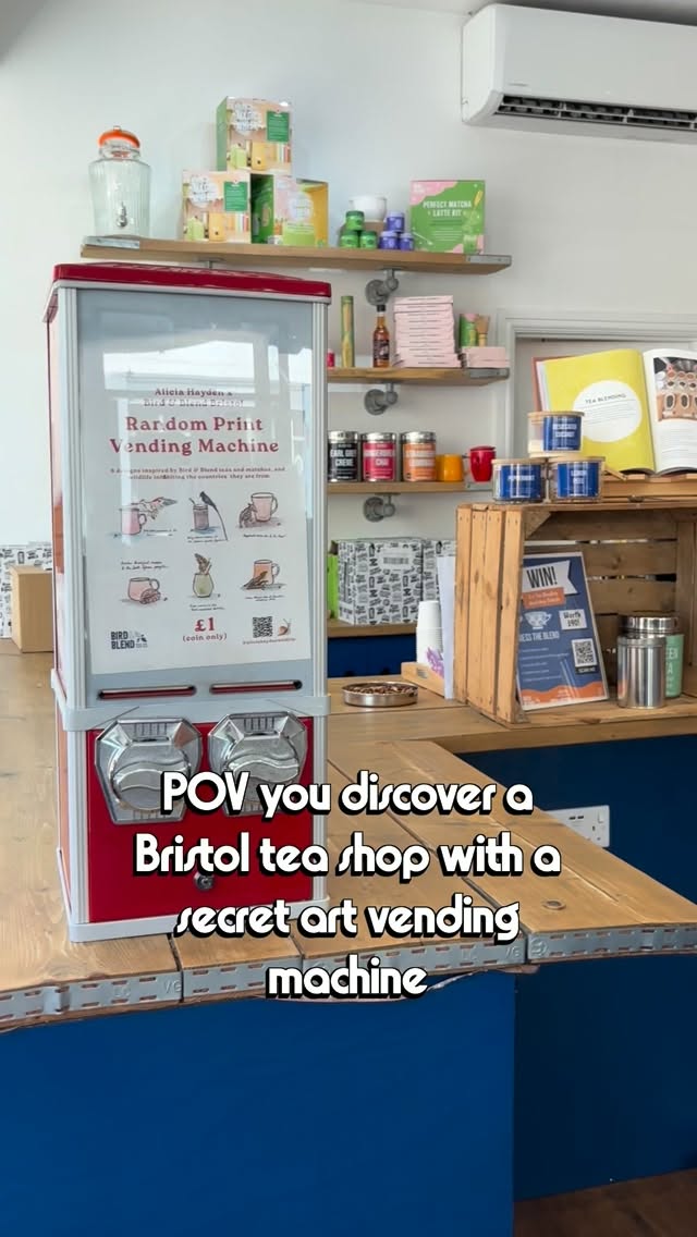My wildlife art print vending machine has returned to Bristol @birdandblendtea โจ
And this time, it features 6 special art prints I designed specifically for the store, inspired by 6 of Bird & Blendโs matchas and teas, pairing each with a species found in the countries some of the ingredients are from ๐ฅฐ
The vending machine only accepts ยฃ1 coins, so if you want to visit, make sure you have some change ๐ช !!
.
.
.
#vendingmachine #artprint #artreveal #art #bristol @bristol247