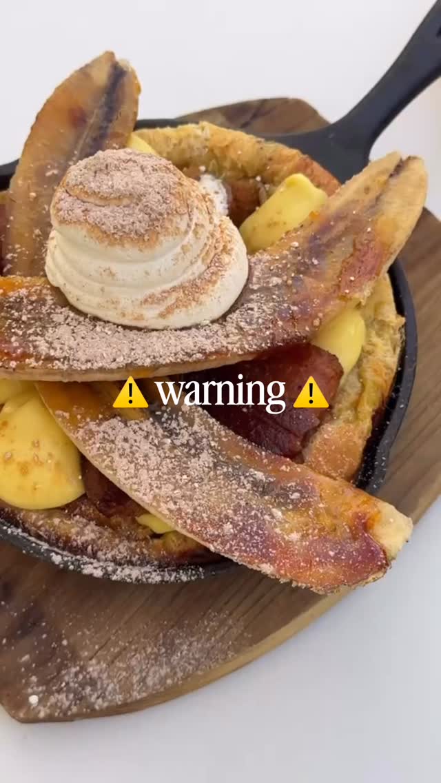 warning: watching this reel may cause serious brunch cravings.our baked banana brûlée french t....