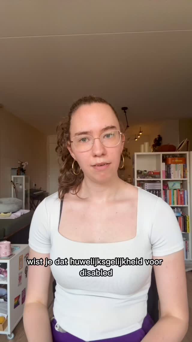 Het is disability pride maand en ik wil het even hebben over huwelijksgelijkheid voor disabled mensen👆