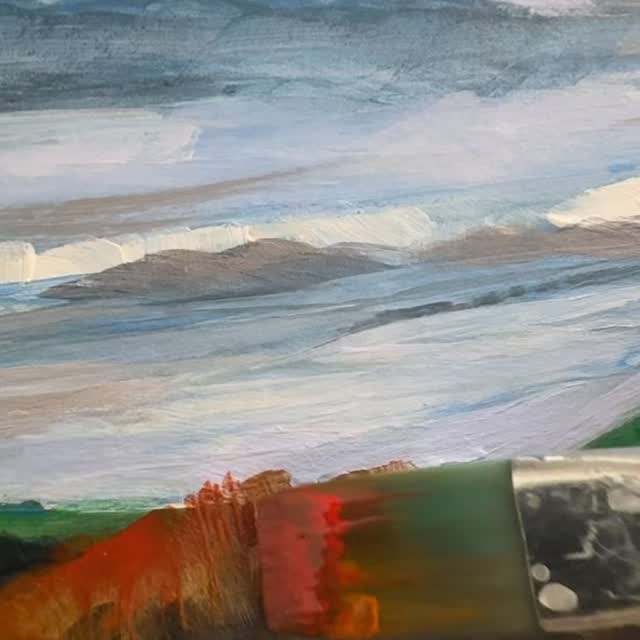 Autumn’s hues, my favourite scene, well one of them, when driving into the Orepuki township to my left. The simplicity of it all just brings me so much joy, how beautiful. Just beautiful. Enjoying recreating these scenes with a couple of brushes and budget paint on holiday.
#littleredcabooseartgallery #orepuki #mixedmedia #littlegallery #westernsouthland