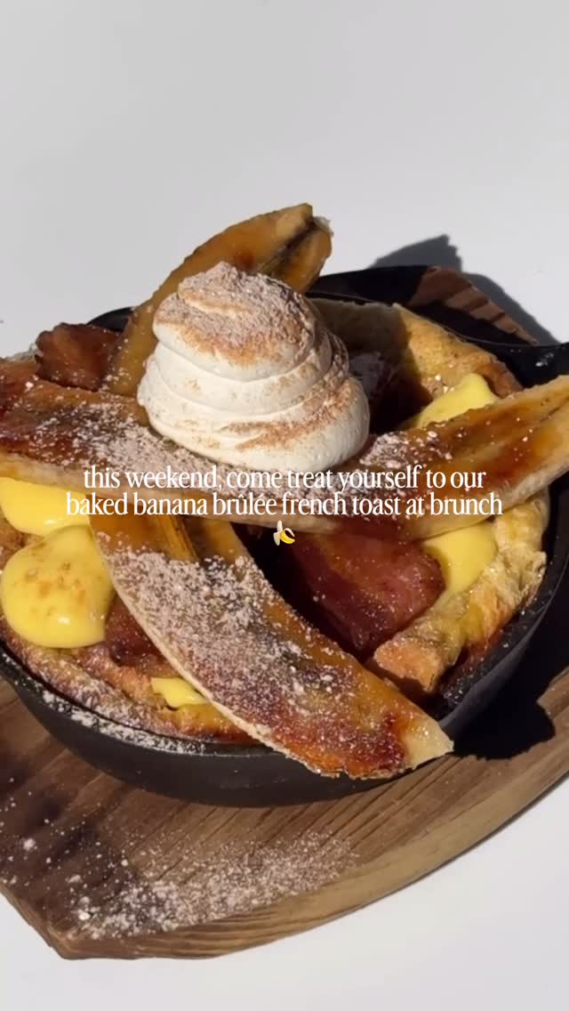 brunch plans? we’ve got you covered.join us this weekend and treat yourself to our baked banan....
