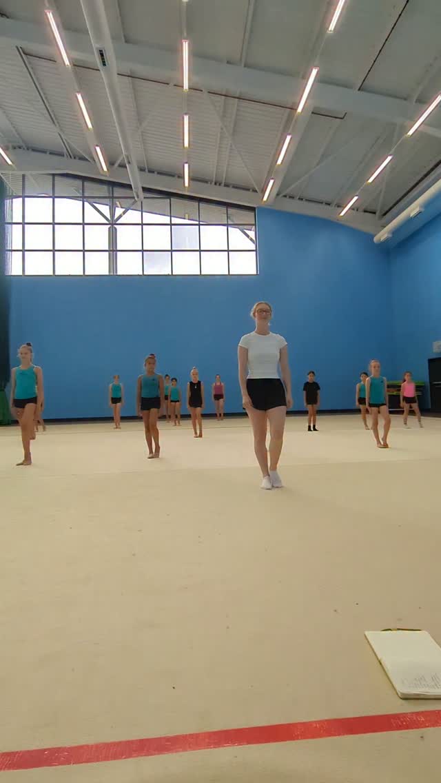 Learning some new choreography 🕺
Dance is an extremely important part of our sport. Dance steps are a compulsory part of gymnastics routines and whole routines must be in the character of the music, otherwise points are deducted.
The end of the season is a great time to develop dance and musicality skills - and it's fun too!