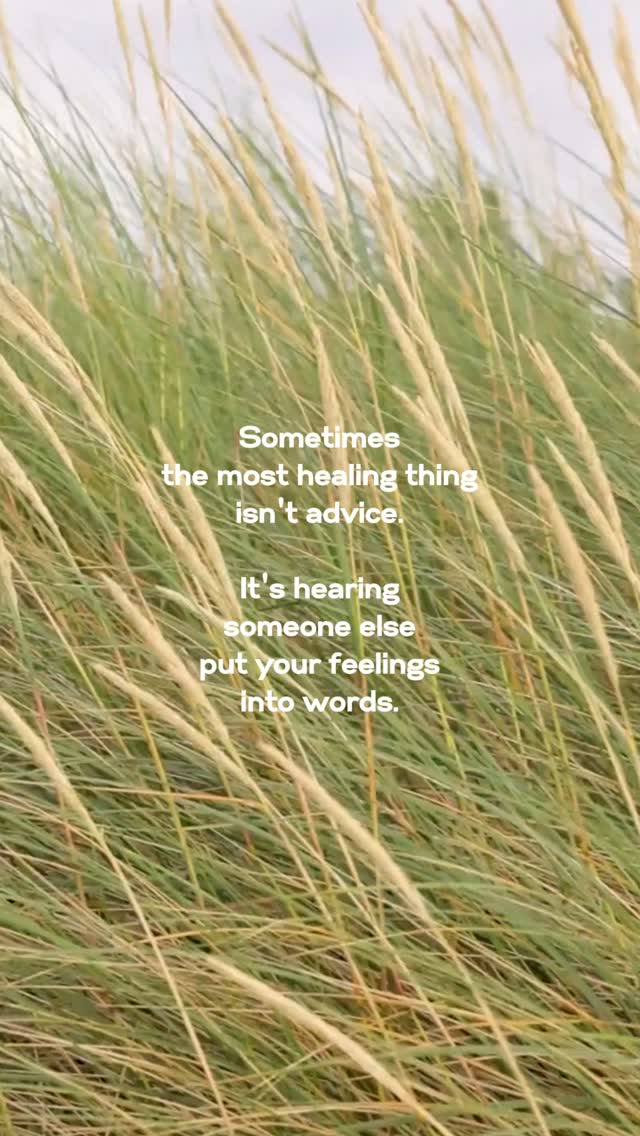 Some feelings are hard to put into words.
Until someone else says them first.
And suddenly, what felt isolating feels a little lighter.
That's one of the things we love most about gathering in a room together. Sometimes it's not the advice you remember most, it's the feeling of finally being understood.