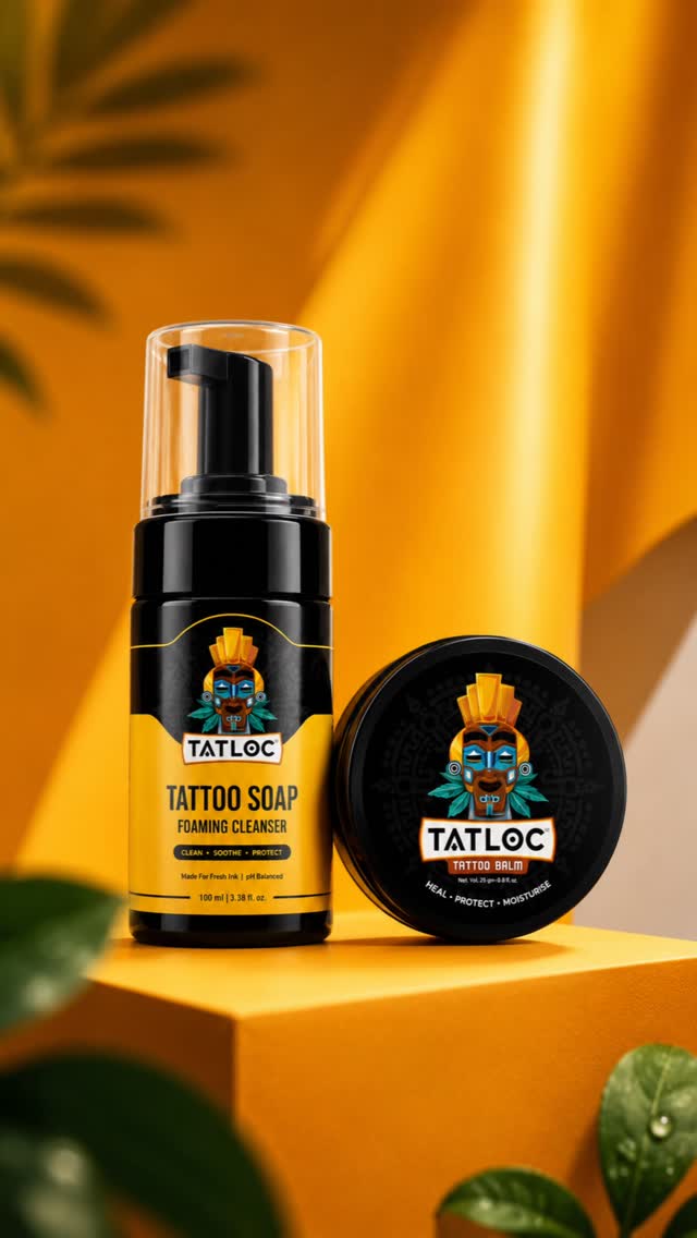 Everything your tattoo needs. Nothing it doesn’t.
Start with a gentle, pH-balanced foam cleanser.
Finish with a nourishing Tatloc tattoo balm.
No shortcuts. No harsh ingredients.
Just aftercare done right.
Tatloc Duo. Built for better healing. ⚡
#tatloc #tattooaftercare #tattoosoap #tattoobalm #tattooworld