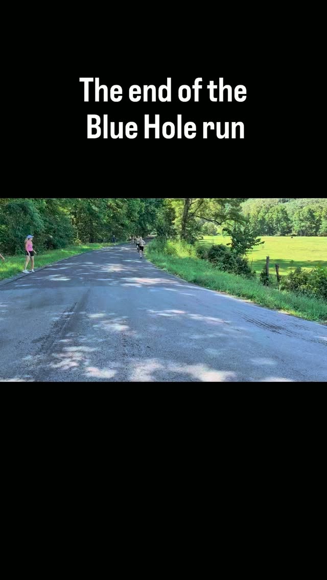 Check out video of campers finishing the Blue Hole run. #BRRCamp26