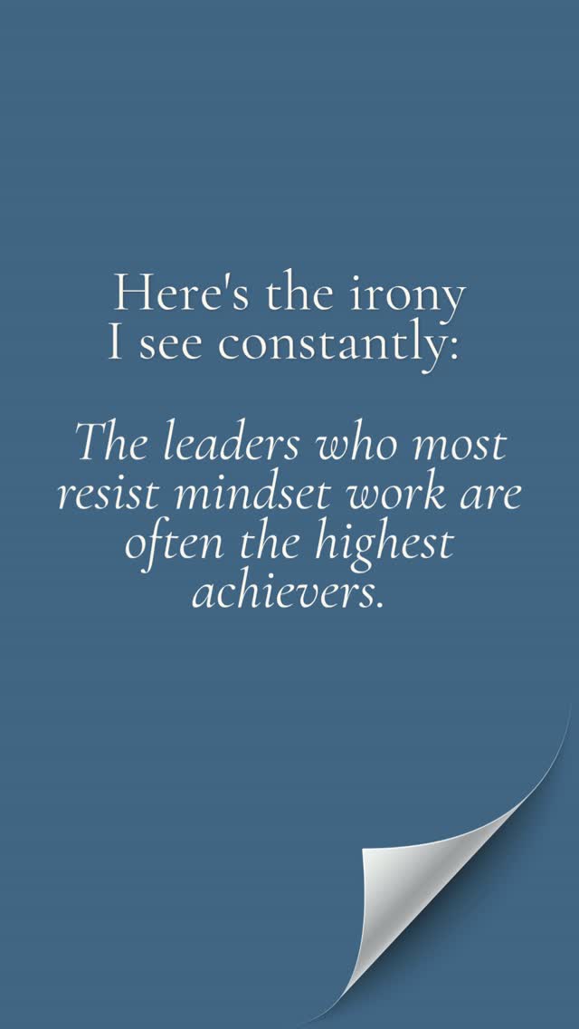 One of my favorite things to say to leaders who tell me they don't need mindset work: "That's interesting. Tell me more." Because in my experience, the resistance IS the work. We're all unlearning something. The bravest leaders are the ones who admit it.👇
Ready to get honest?
$49 gets you in the room. → DM me Success
