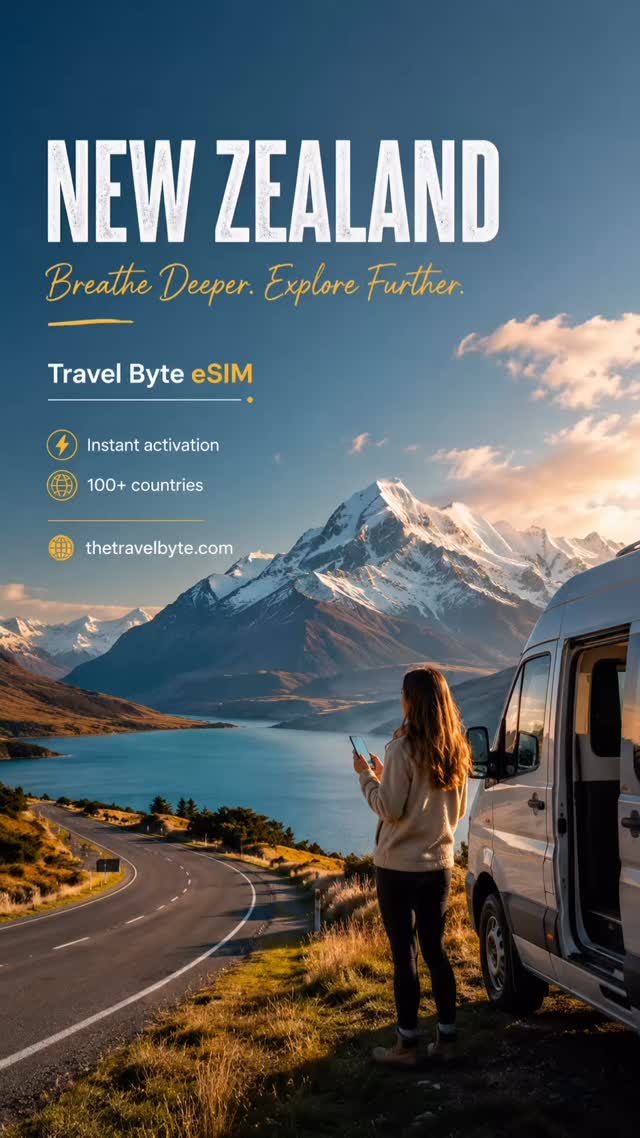 New Zealand: Where Every Road Leads to an Adventure
From crystal-clear lakes and snow-capped peaks to scenic drives that feel straight out of a movie, New Zealand is a destination that deserves to be explored without limits.
The last thing you want on a road trip is losing your connection when you need maps, directions, or travel bookings. With Travel Byte eSIM, you’re connected from the moment you land, so you can focus on the journey—not your signal.
✨ Instant activation
🌍 Coverage in 100+ countries
📱 Keep your primary SIM while using travel data
🚐 Perfect for road trips, hikes, and unforgettable adventures
Whether you’re driving to Lake Pukaki, exploring Milford Sound, or chasing sunrises through the Southern Alps, Travel Byte eSIM keeps you connected every step of the way.
🌐 thetravelbyte.com
💬 What’s the first place you’d visit in New Zealand? Mountains, lakes, or glaciers? Tell us below!
Save this post for your New Zealand adventure and share it with your travel partner. ✈️ #newzealand #adventure #esim