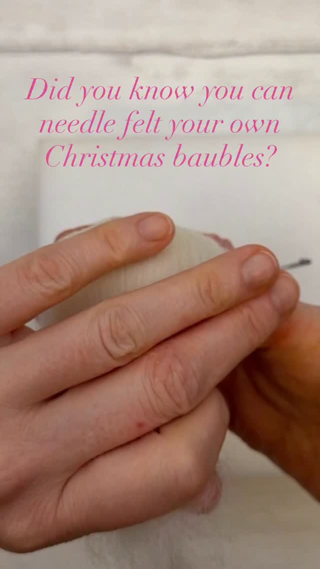 Hello, I know you don’t want to think about Christmas right now. But - we do know that there are a few crafty geeks out there who just love starting their Christmas crafting this early! So this is for you. We are happy to introduce the third in our five festive felting kits - Vintage Baubles! It designed for total beginners and it has everything you need in the box. So if you’re a Christmas craft freak like us, you can get your mitts on this on our website now! It’s £25. Hours and hours of totally chilled, creative bliss. 🙏#Needlefelting #needlefeltingtutorial #christmascrafts