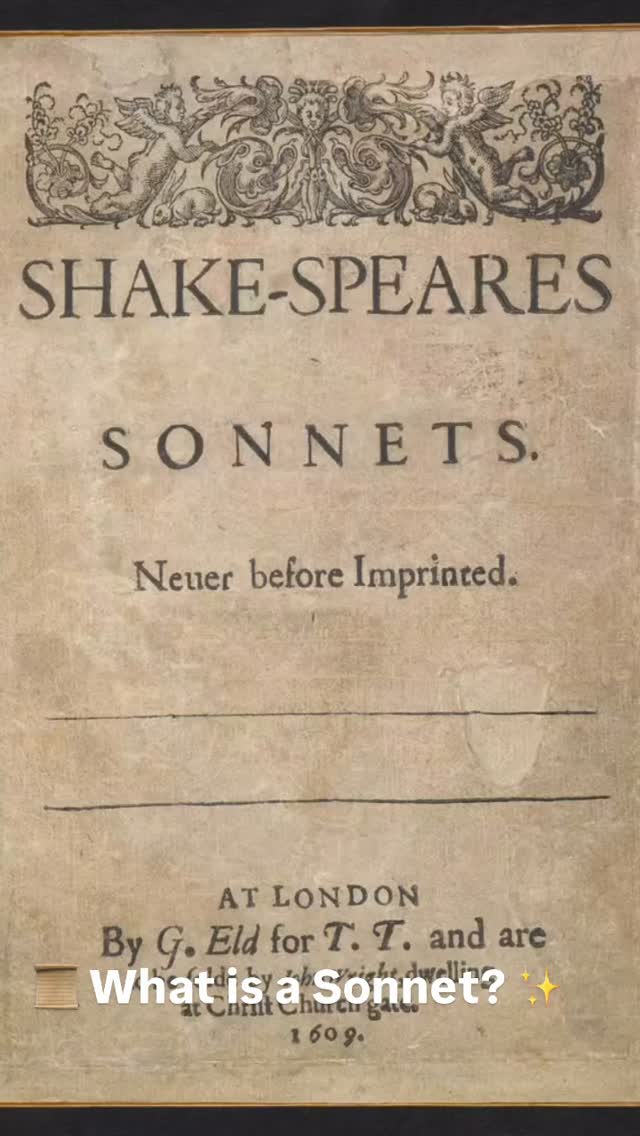 What is a Sonnet? ✨
A sonnet is a type of poem with a specific structure and rhythm, traditionally written in 14 lines of iambic pentameter.
Sonnets often explore themes like love, time, beauty, and human experience, using rhyme schemes and wordplay to create musicality and emotional depth. 🌹
The most famous form in English is the Shakespearean (or Elizabethan) sonnet, which consists of three quatrains (4-line sections) followed by a final couplet (2 lines). Each part develops an idea, question, or conflict, with the couplet often offering a resolution or twist.
Shakespeare’s 154 sonnets remain some of the most celebrated in the world, showing how structure and creativity can illuminate universal themes that resonate centuries later. 🥀
#Shakespeare
#Sonnets
#ElizabethanPoetry
#EnglishLiterature
#TheaterHistory