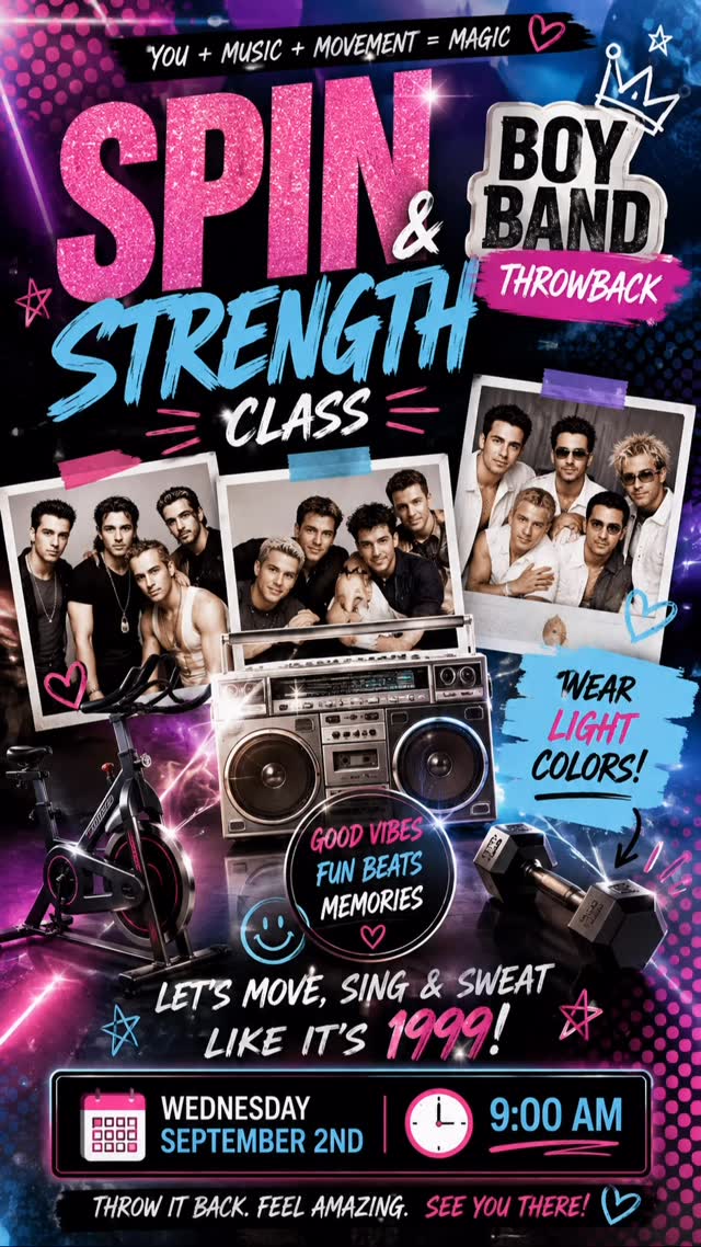 Boy Bands!
Come spin it out to the best of the 2000โs๐ฅ