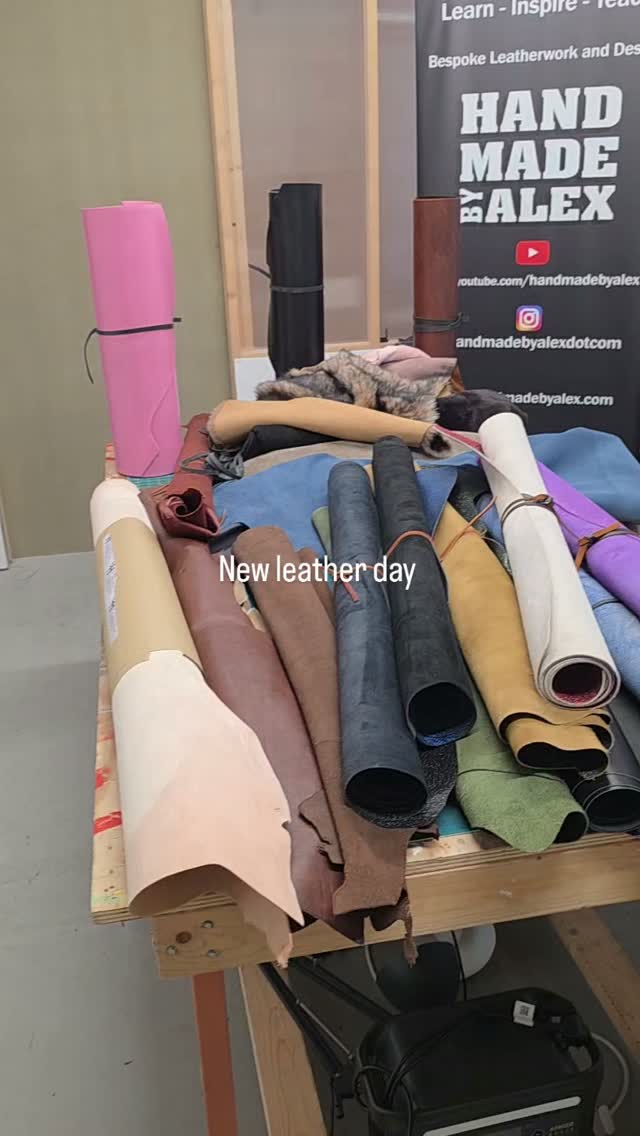 Went to @ghleathers today and left with some amazing pieces for the new classes and just some nice pieces for me.
Highly recommend a visit shout out to Steve for the assistance.
#leather #leatherwork #handmadebyalex #handmadeisbetter #learn