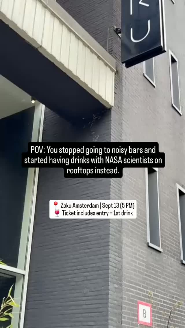 POV: You stopped going to noisy bars and started having drinks with NASA scientists on rooftops instead. 🍷🪐
No exams, zero preachy lectures - just sharp minds, rooftop views, and mind-bending space science with a drink in hand.
Dr. Keren Duer-Milner (NASA Juno Mission team) drops in to break down giant planetary storms, cosmic winds, and how Jupiter’s atmosphere mirrors Earth’s.
📍 Zoku Amsterdam Rooftop
🗓️ Sunday, Sept 13 | 5:00 PM
🎟️ Ticket includes entry + 1st drink (wine/beer/soft)
Seats are capped to keep the room intimate. Grab yours via the link in bio before early rates end!
#AmsterdamEvents #ZokuAmsterdam #ExpatsInAmsterdam #ThinkAndDrink #AmsterdamLife ScienceInAmsterdam ThingsToDoInAmsterdam