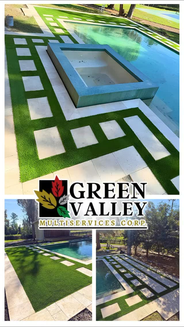 A backyard transformation that changes everything. ✨
We created a custom pool deck with travertine pavers and geometric artificial turf, framing the pool and spa with a clean, modern design that blends beautifully with the natural surroundings.
Beautiful. Functional. Low-maintenance. 🌿
Ready to give your backyard a new look?
📲 Call or text +1 (407) 450-8132 for a free estimate.
#PoolDeck #TravertinePavers #ArtificialTurf #BackyardTransformation #BackyardMakeover PoolDesign OutdoorLiving OrlandoFL CentralFlorida GreenValleyMultiservice