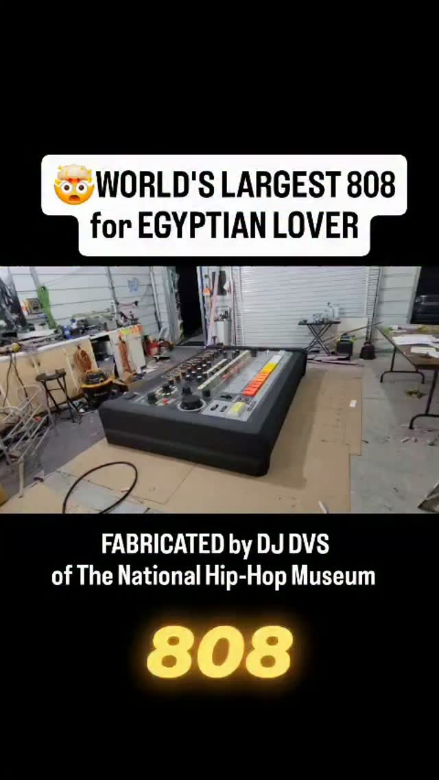 🤯Unreal work by NHHM Fabricator @espazino for the Master of the 808 @thegyptianlover